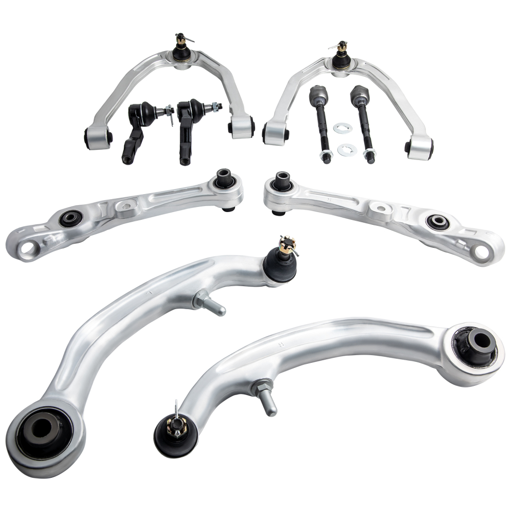 10pc Front Control Arms + Tierods compatible for Nissan 350Z G35 RWD Coupe 2003 2004 - 2007