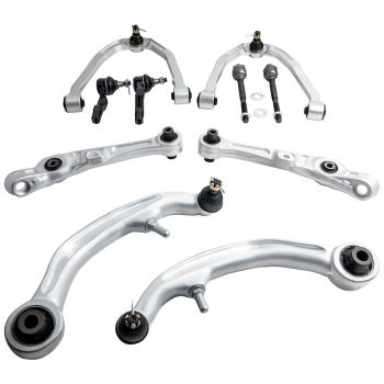 10pc Front Control Arms + Tierods compatible for Nissan 350Z G35 RWD Coupe 2003 2004 - 2007