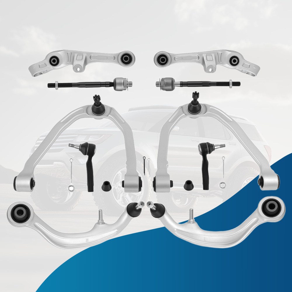 10pc Front Control Arms + Tierods compatible for Nissan 350Z G35 RWD Coupe 2003 2004 - 2007