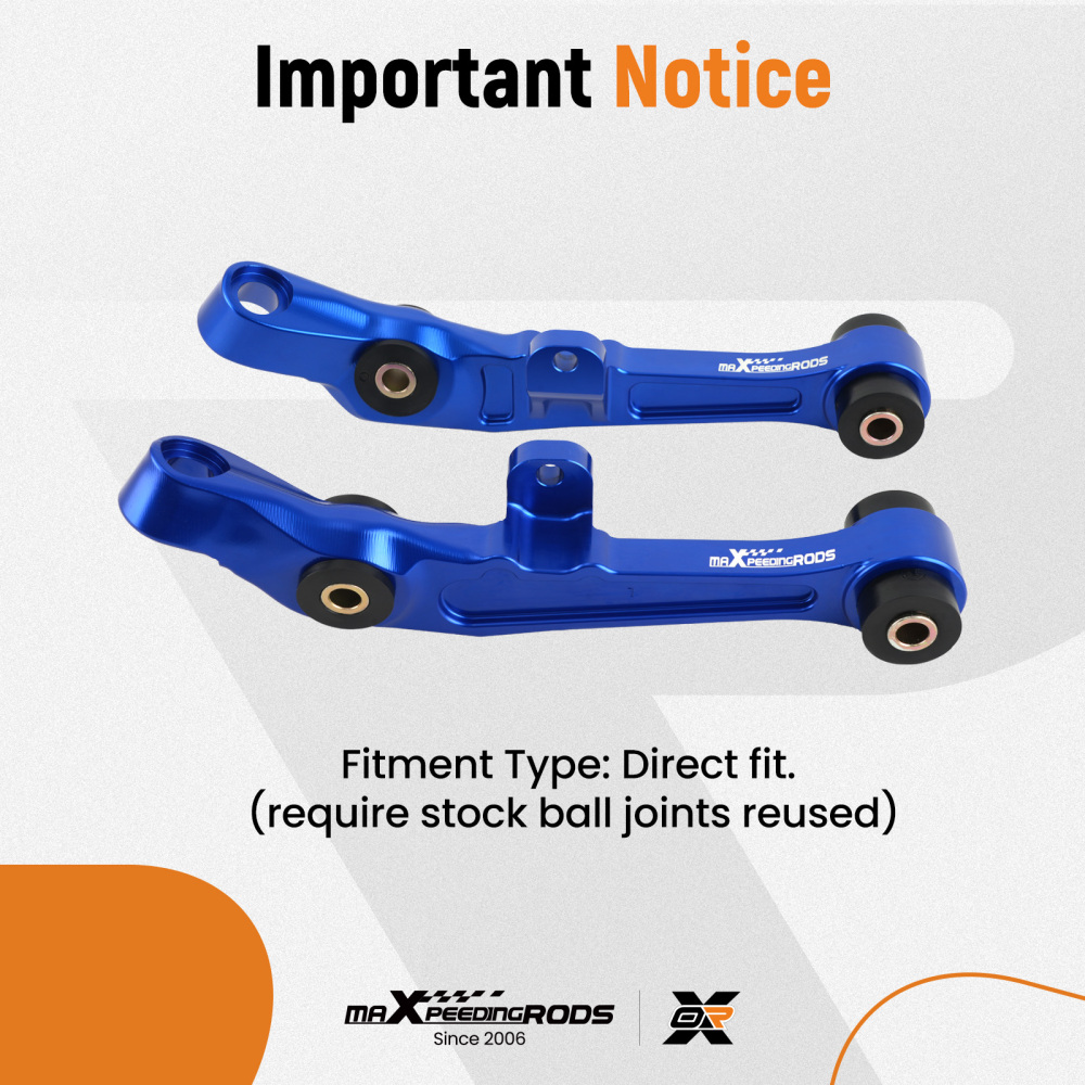 2x Front Suspension Lower Control Arms compatible for Nissan 350Z compatible for Infiniti G35 03-07
