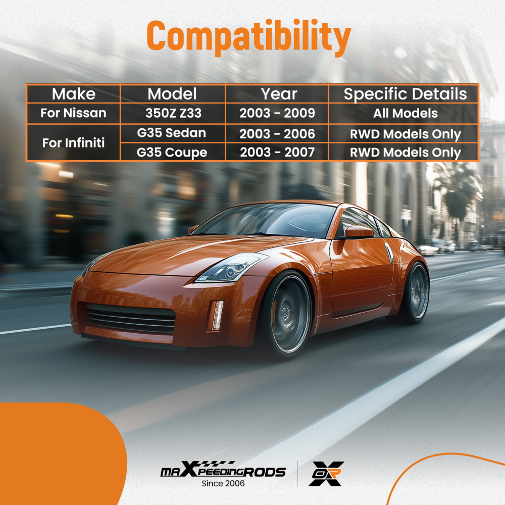 2x Front Suspension Lower Control Arms compatible for Nissan 350Z compatible for Infiniti G35 03-07