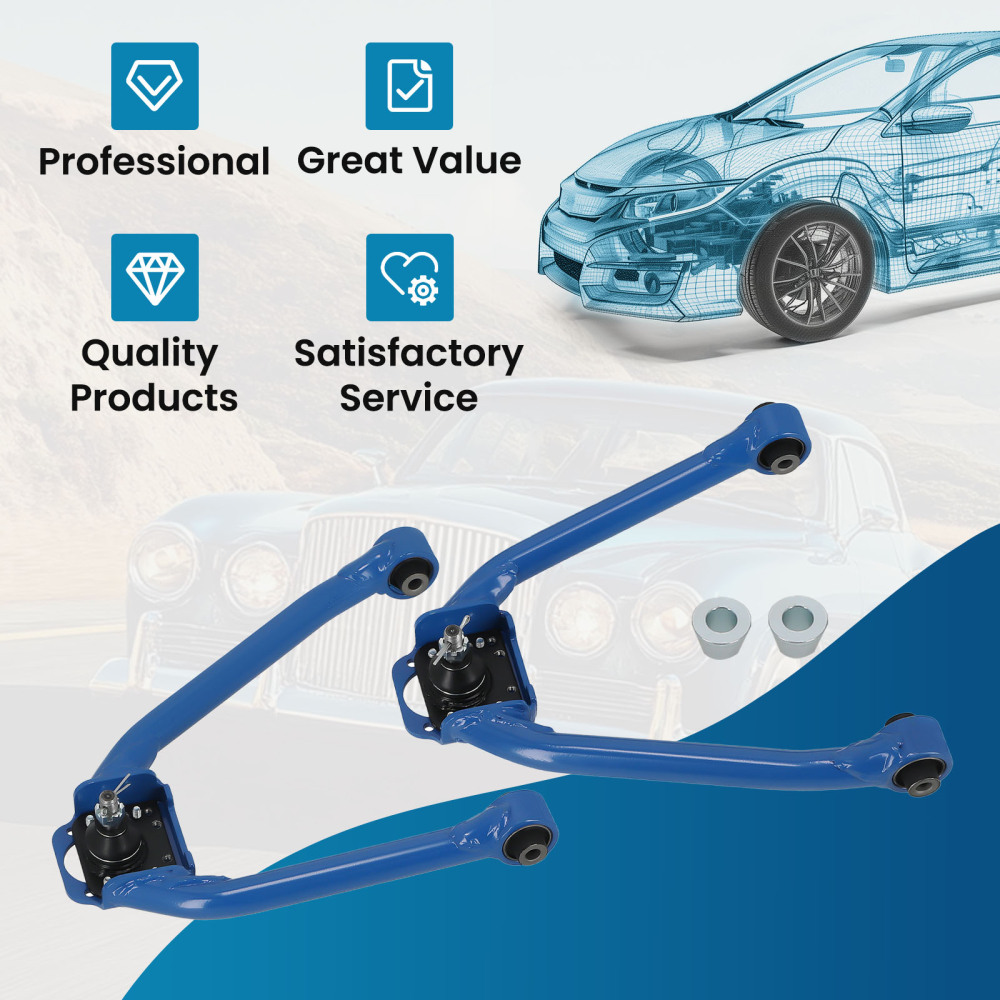 Front Suspension Lower Upper Control Arms compatible for Nissan 350Z compatible for Infiniti G35 03-07