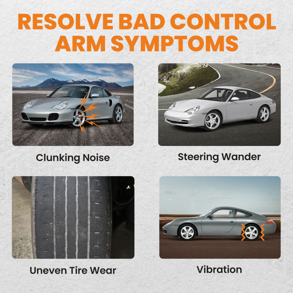 4x Rear Lower Control Arm w/ Ball Joint L / R compatible for Porsche Boxster 911 CaymanP