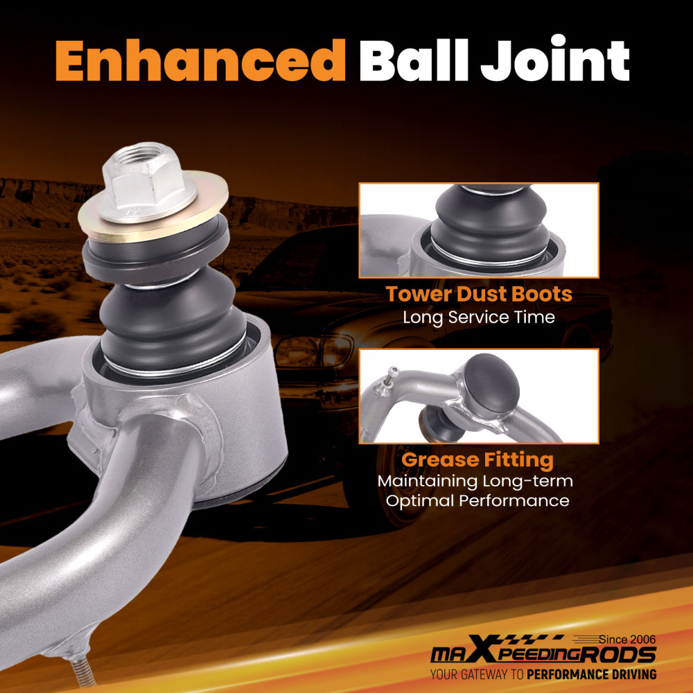 Suspension Kit Front Upper Control Arms 2-4inch Lift For Toyota Tacoma 1995-2004	