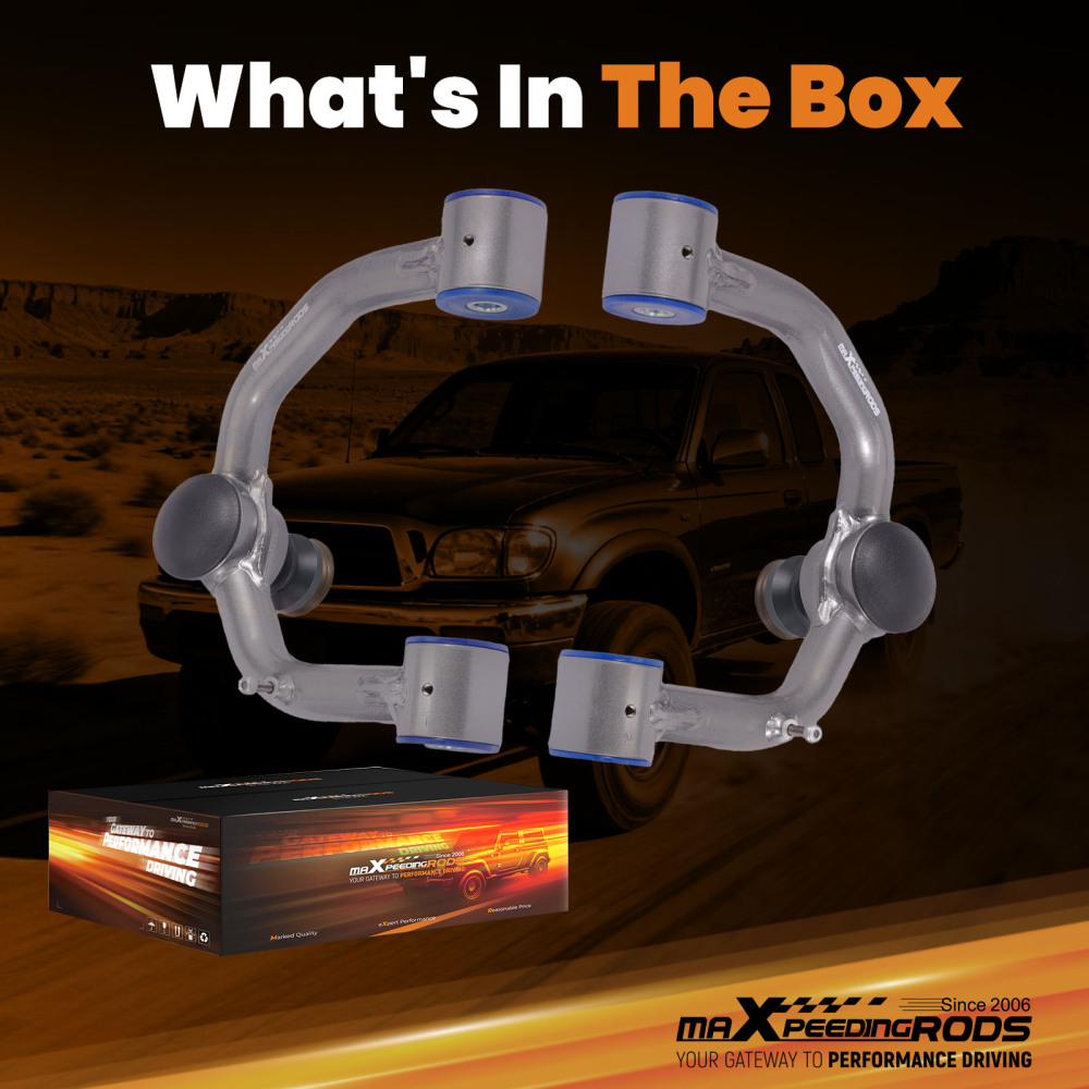 Suspension Kit Front Upper Control Arms 2-4inch Lift For Toyota Tacoma 1995-2004	