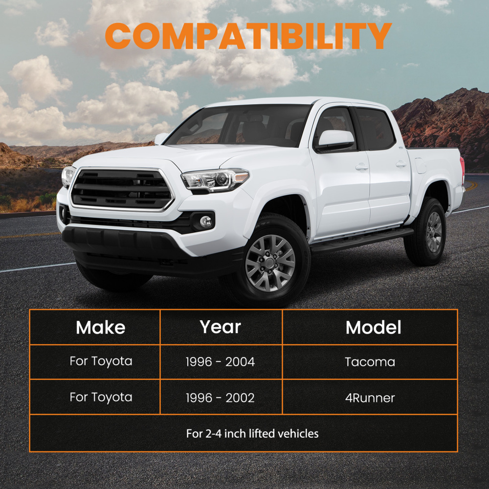 Suspension Kit Front Upper Control Arms 2-4inch Lift For Toyota Tacoma 1995-2004	