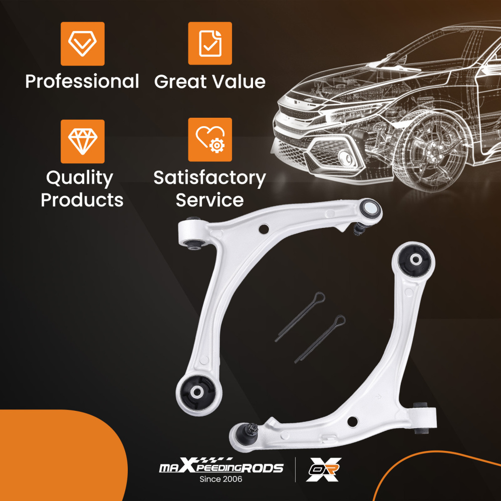 Suspension Front Lower Control Arms LeftRight For 2011-2017 compatible for Honda Odyssey