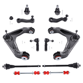 12x Front Control Arm Kit w/PU bushing For 2001-2010 compatible for Chevrolet Silverado 2500 HD