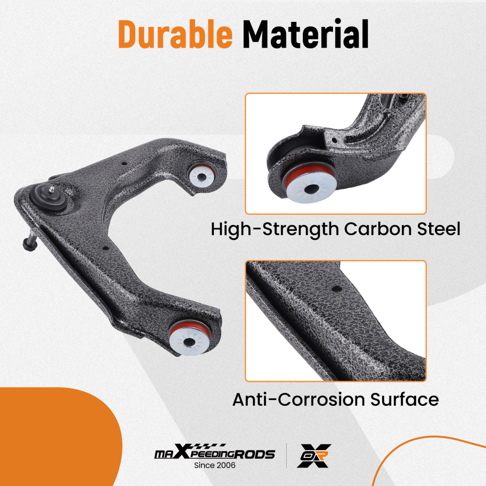 2x Front Upper Control Arms w/ Ball Joints compatible for Chevy Silverado 2500 HD 6.0L V8