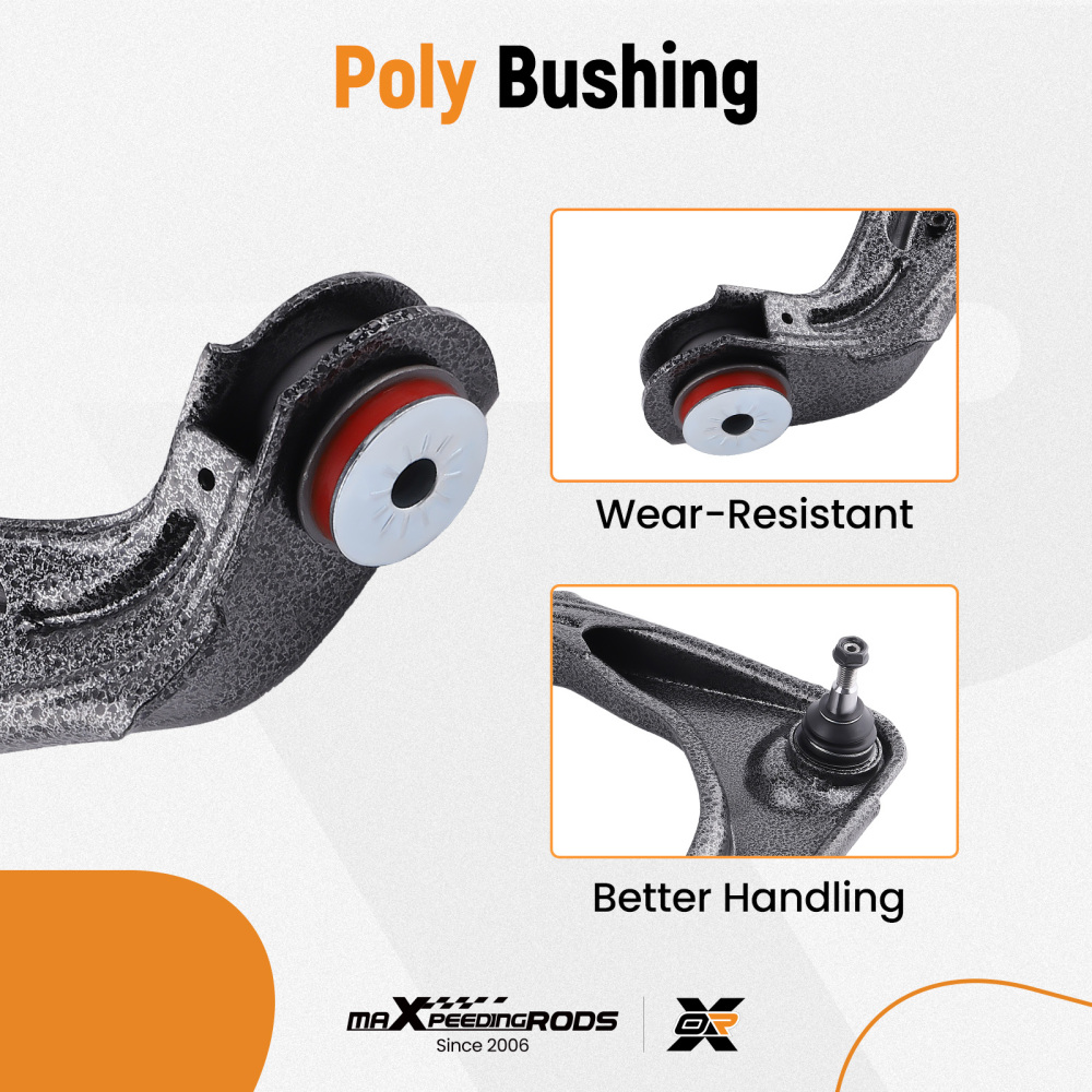 2x Front Upper Control Arms w/ Ball Joints compatible for Chevy Silverado 2500 HD 6.0L V8