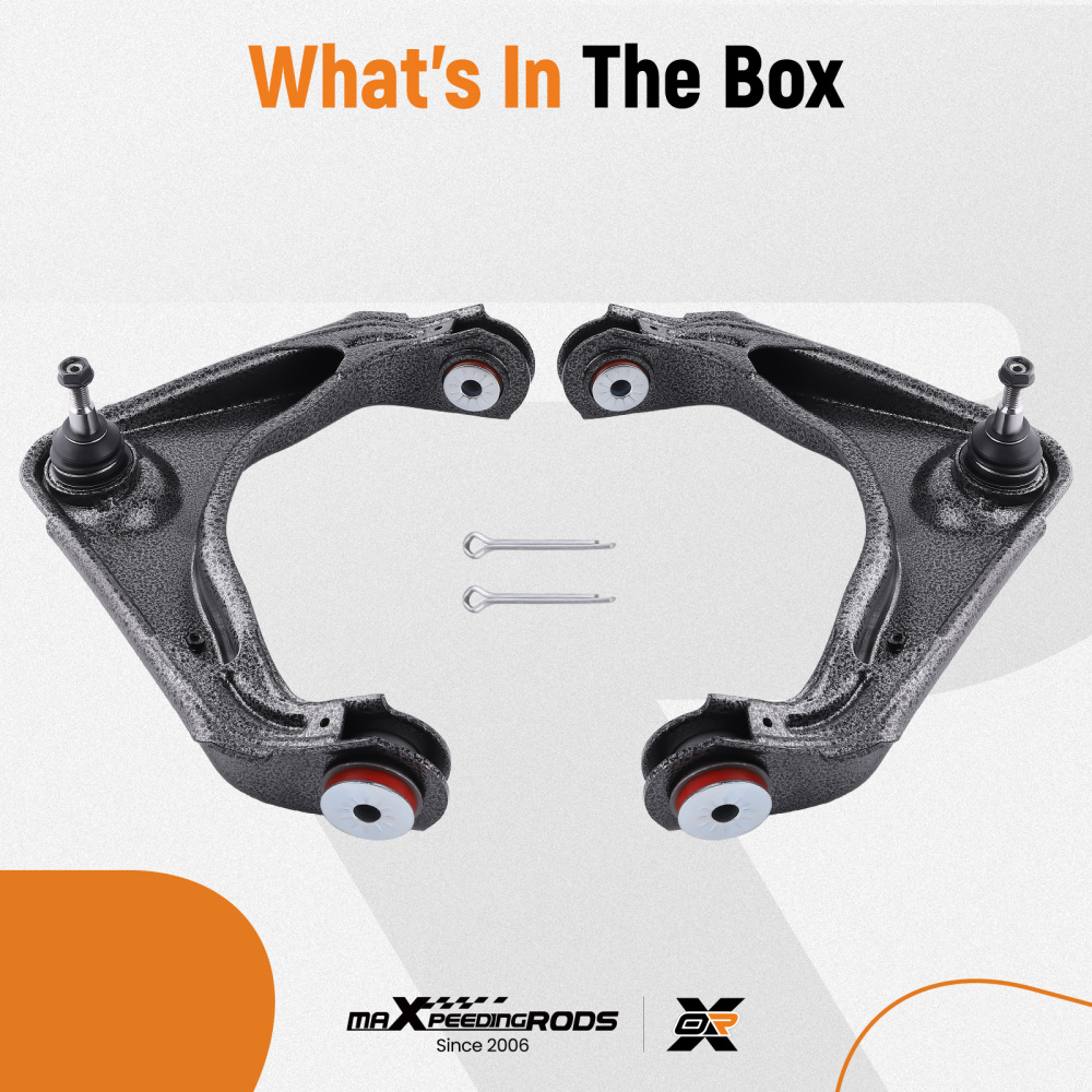 2x Front Upper Control Arms w/ Ball Joints compatible for Chevy Silverado 2500 HD 6.0L V8