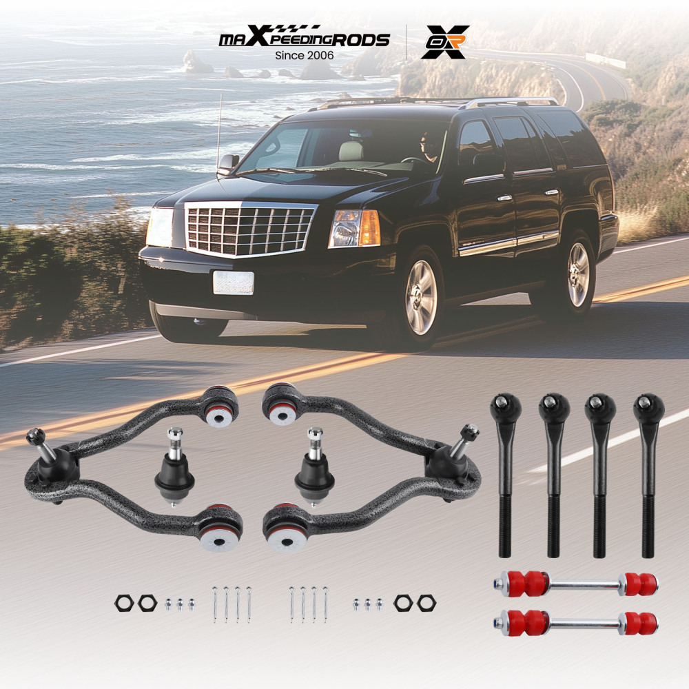 Front Upper Control Arm Sway Bars Kit For 1995-1999 compatible for Chevy K1500 K2500 compatible for Tahoe 4WD