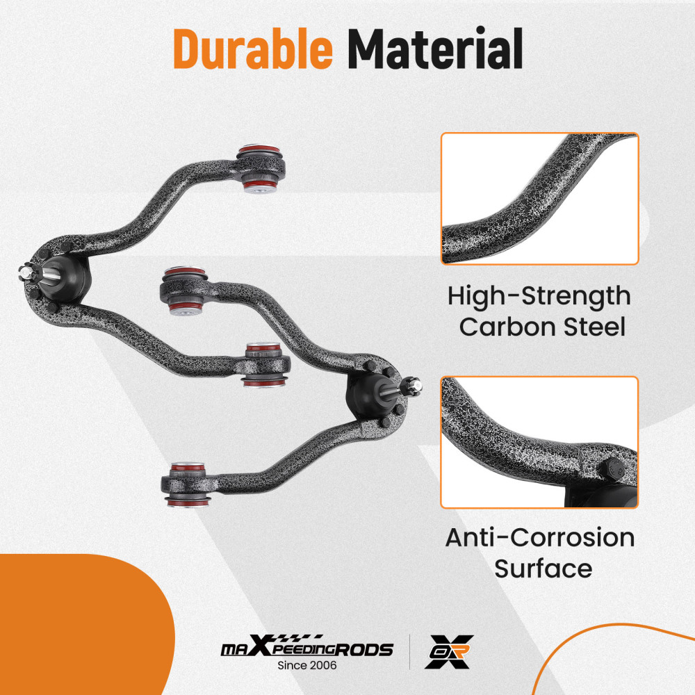 Front Upper Control Arm Sway Bars Kit For 1995-1999 compatible for Chevy K1500 K2500 compatible for Tahoe 4WD