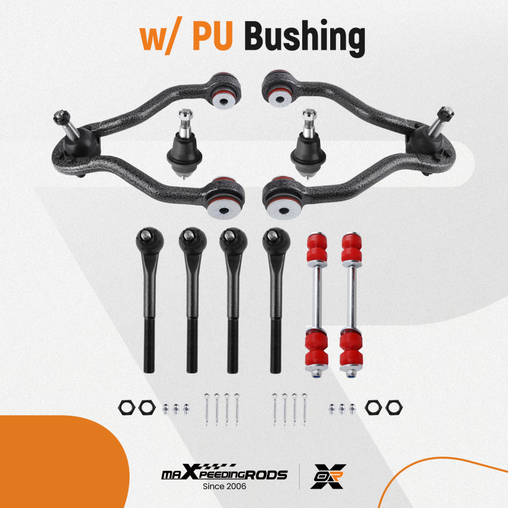 Front Upper Control Arm Sway Bars Kit For 1995-1999 compatible for Chevy K1500 K2500 compatible for Tahoe 4WD
