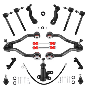 15x Front Upper Control Arms Ball Joint Sway Bar compatible for Chevy GMC K1500 compatible for Tahoe Yukon