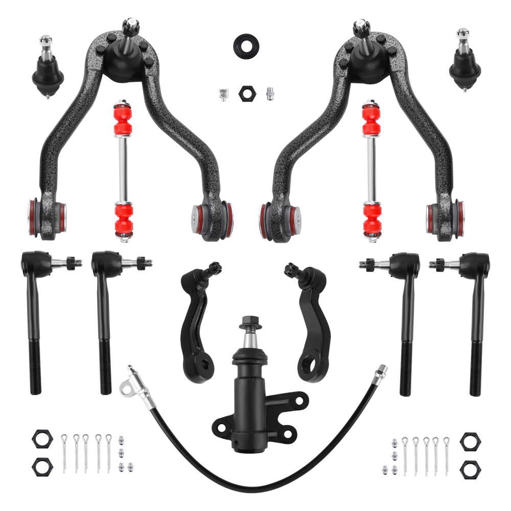 15x Front Upper Control Arms Ball Joint Sway Bar compatible for Chevy GMC K1500 compatible for Tahoe Yukon