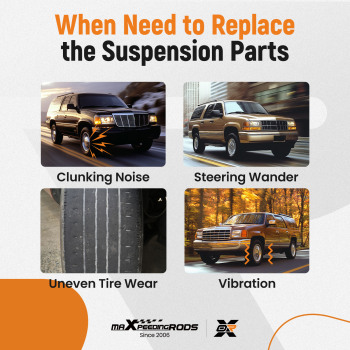 15x Front Upper Control Arms Ball Joint Sway Bar compatible for Chevy GMC K1500 compatible for Tahoe Yukon