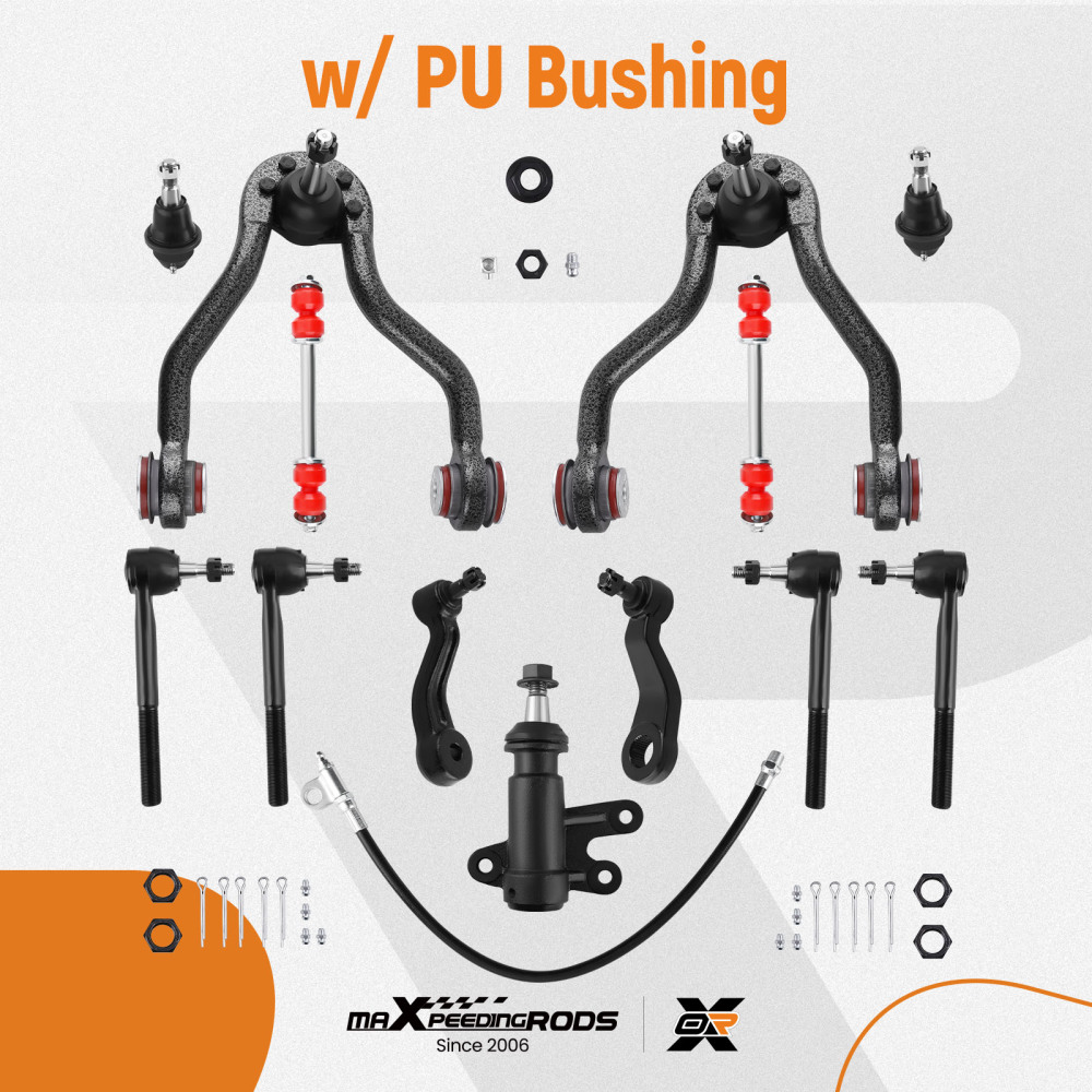 15x Front Upper Control Arms Ball Joint Sway Bar compatible for Chevy GMC K1500 compatible for Tahoe Yukon