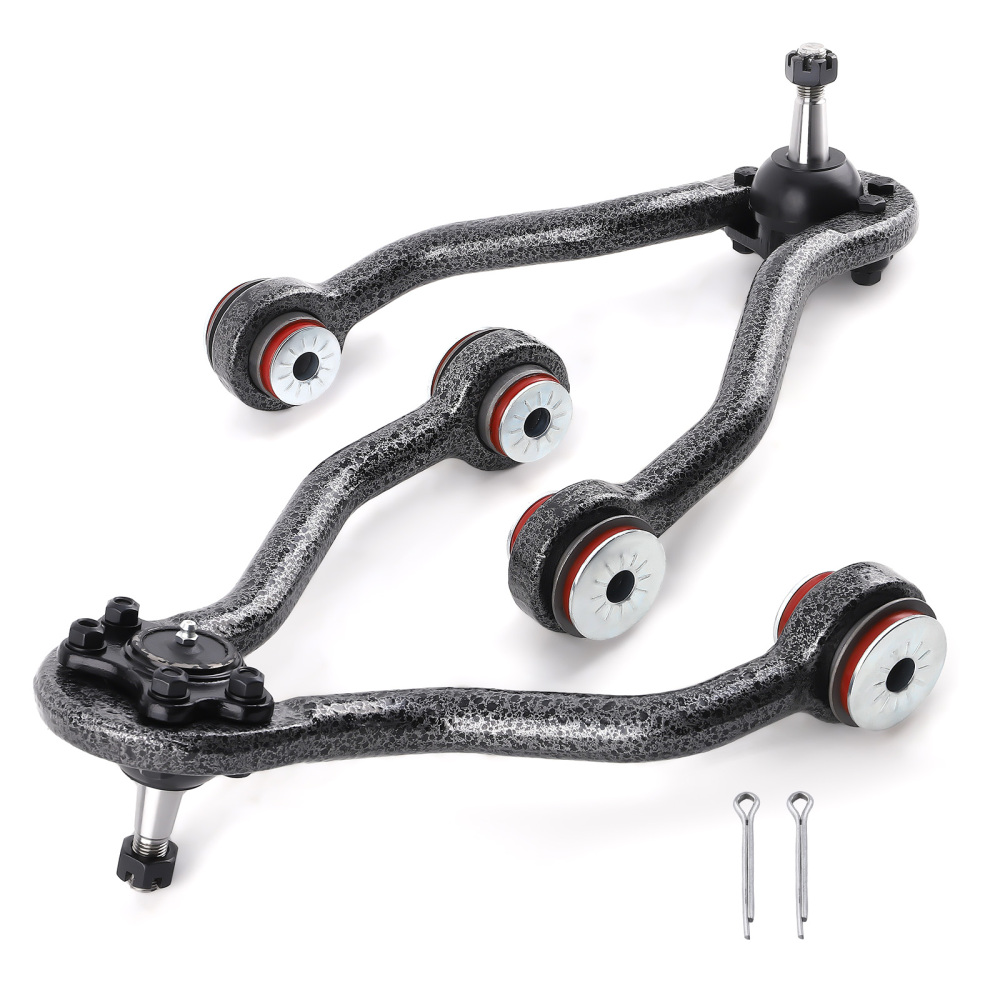 Front Upper Control Arms w Poly Bushing for 1988-1999 compatible for Chevrolet K1500 compatible for Suburban