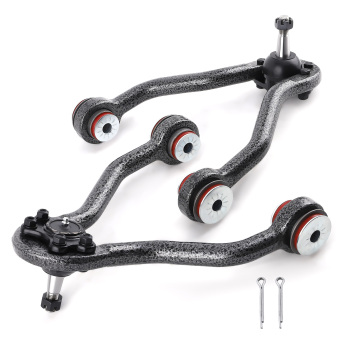 Front Upper Control Arms w Poly Bushing for 1988-1999 compatible for Chevrolet K1500 compatible for Suburban