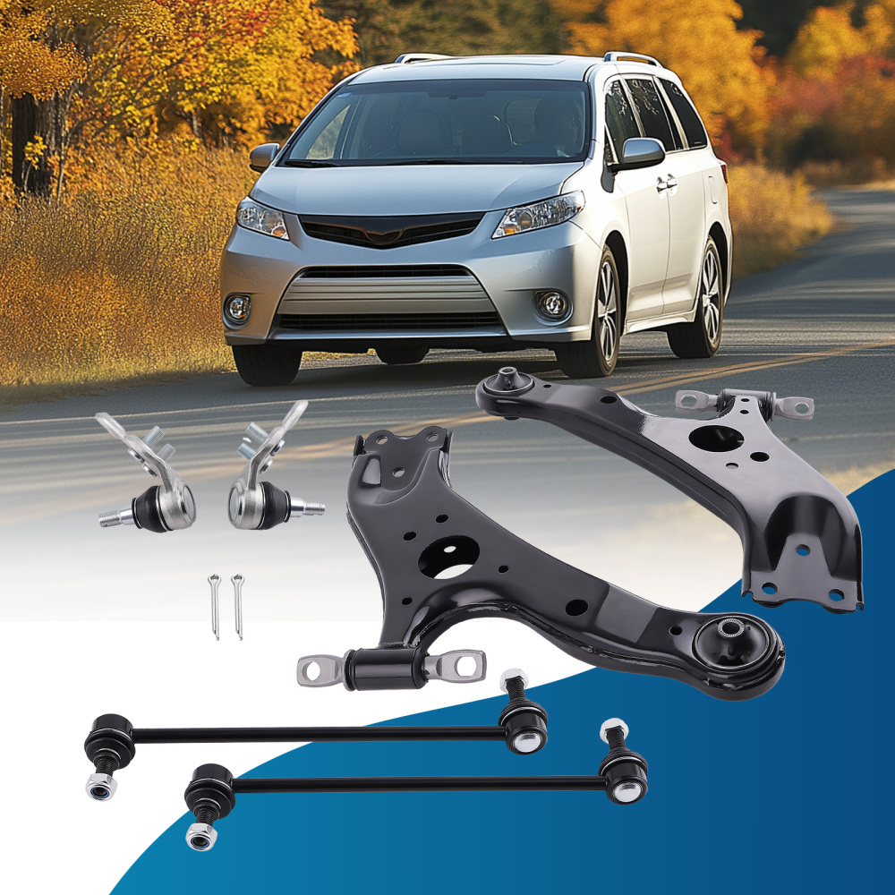 Front Lower Control Arms With Ball Joint Assembly For 2011-2020 compatible for Toyota Sienna