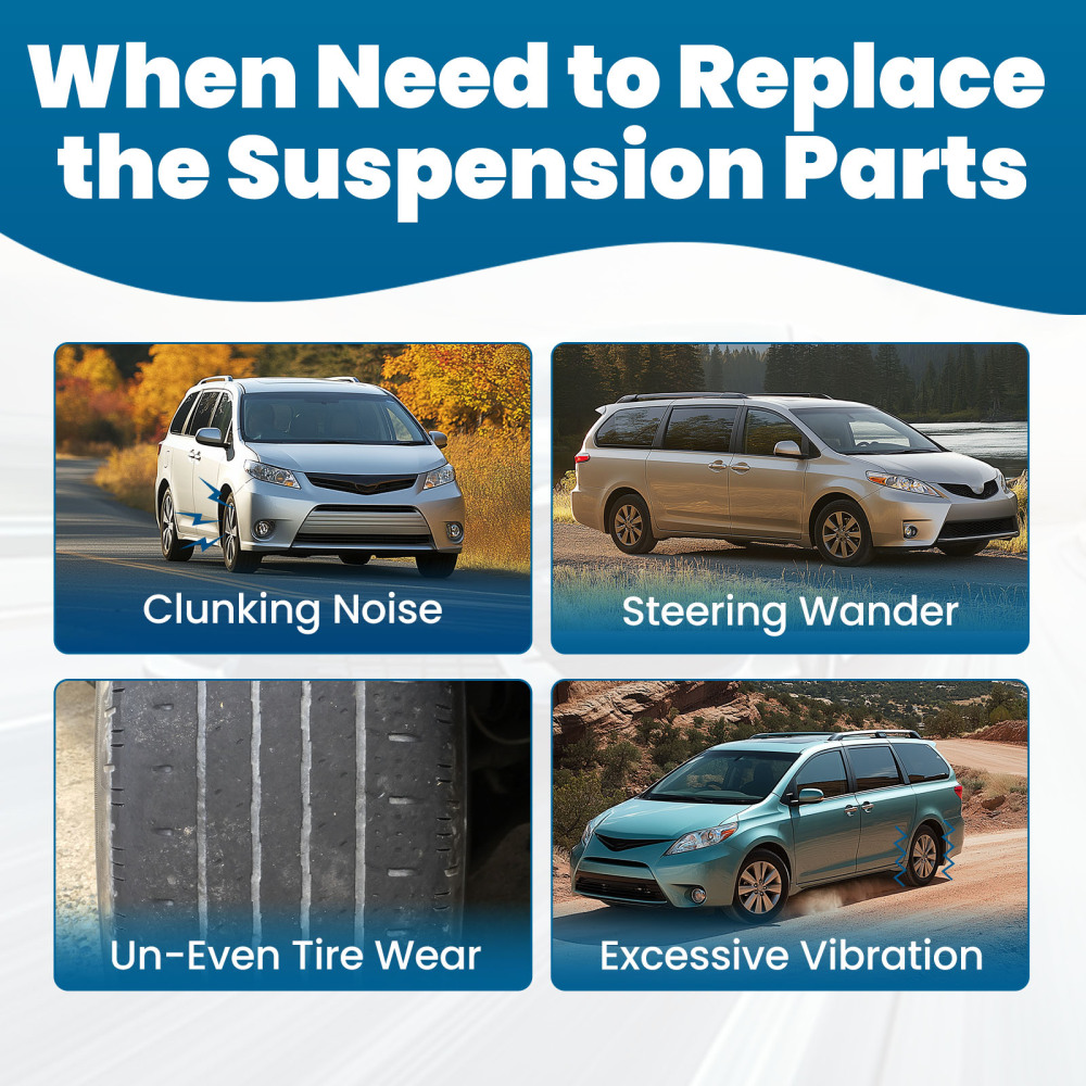 Front Lower Control Arms With Ball Joint Assembly For 2011-2020 compatible for Toyota Sienna