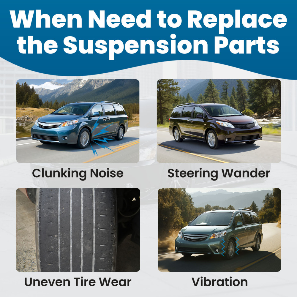 maXpeedingrods 6Pcs Front Lower Control Arm Kit compatible for Toyota Sienna 2011-2020