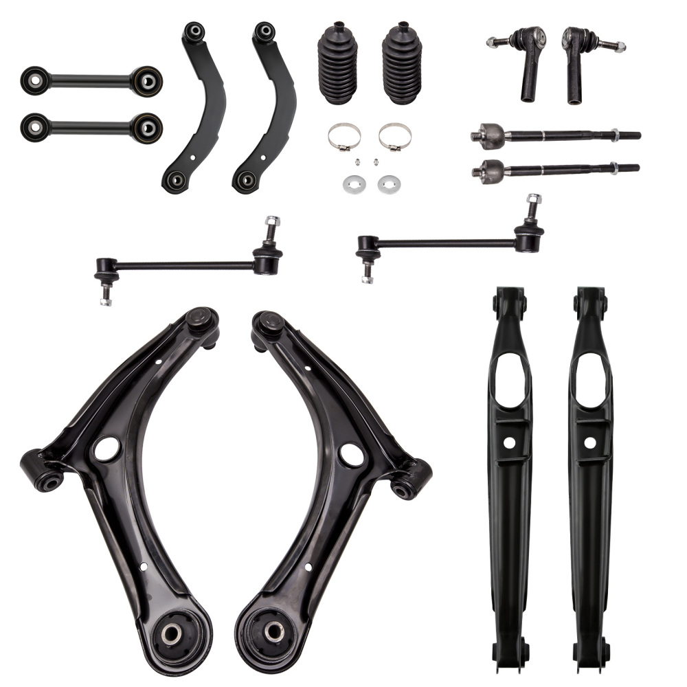 16pc Front Rear Suspension Kit for 2007-2019 compatible for Jeep Patriot Compass compatible for Dodge Caliber