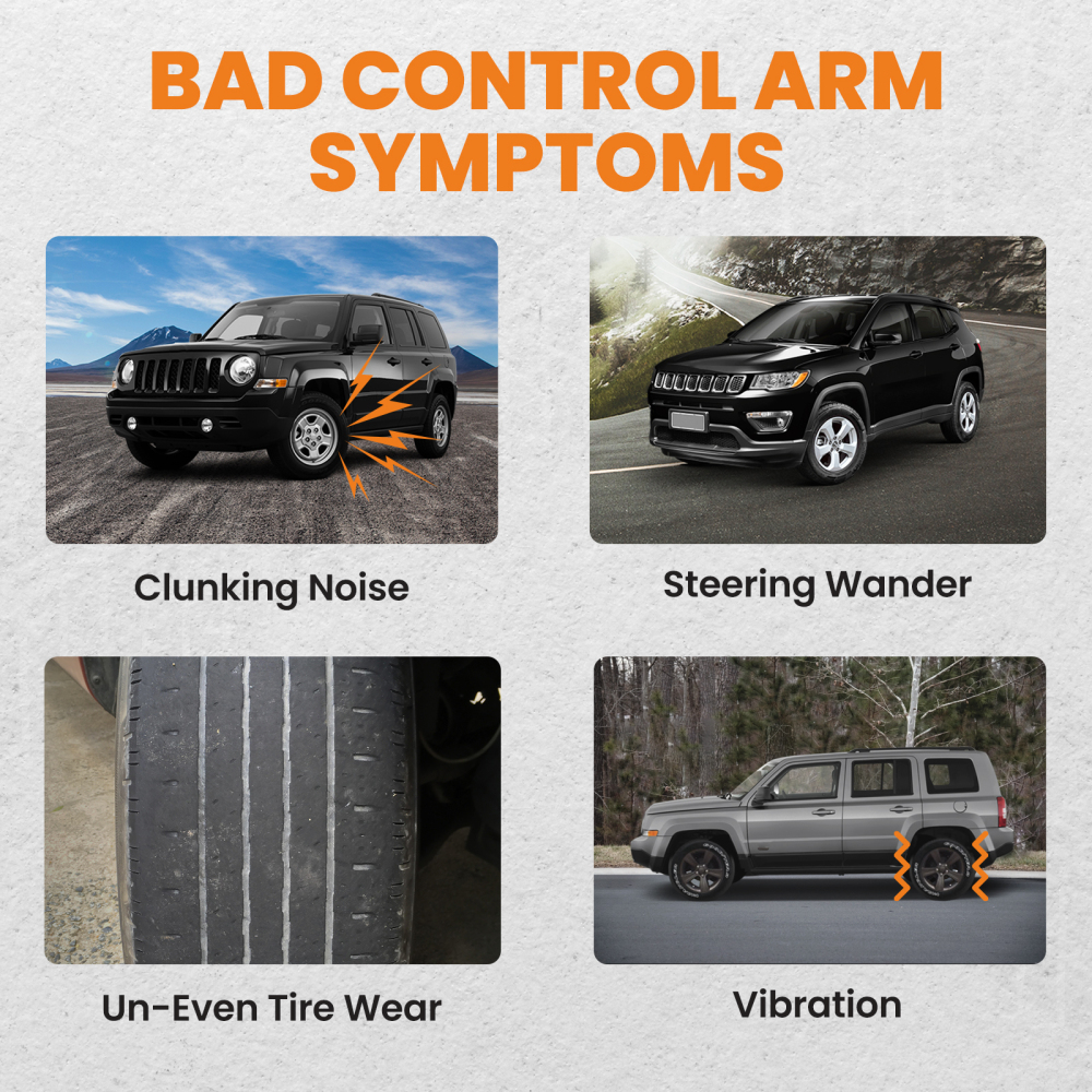 16pc Front Rear Suspension Kit for 2007-2019 compatible for Jeep Patriot Compass compatible for Dodge Caliber