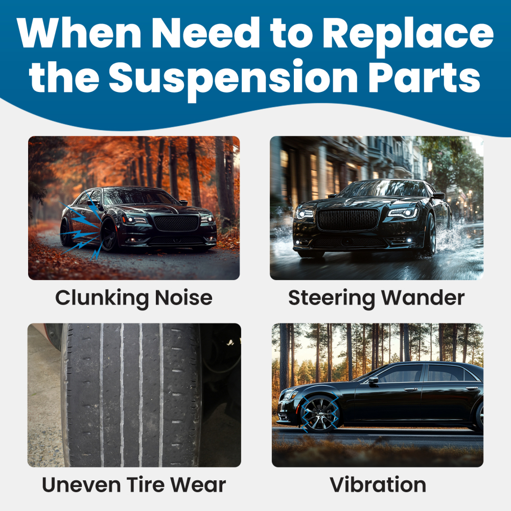 8pc Rear Suspension Control Arms Strut Rod Lateral Arm LHRH compatible for Dodge Charger