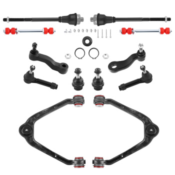 12x Upper Control Arms w/Poly Bushing Assembliy For 99-06 Silvverado compatible for Sierra 1500