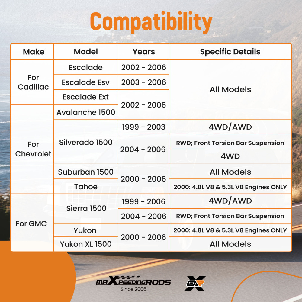 12x Upper Control Arms w/Poly Bushing Assembliy For 99-06 Silvverado compatible for Sierra 1500