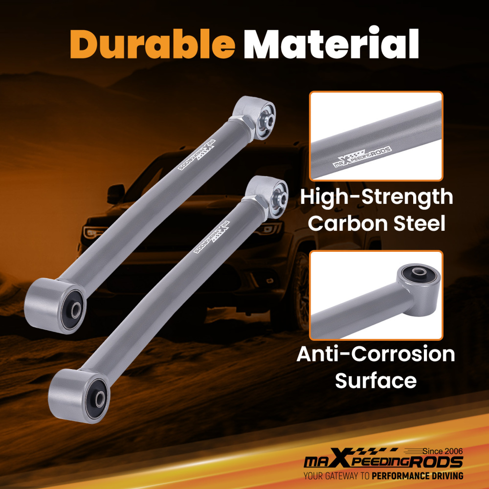 Front Lower Adjustable Control Arms 0-6 Lift compatible for Jeep Wrangler JK 2007-2018 4WD