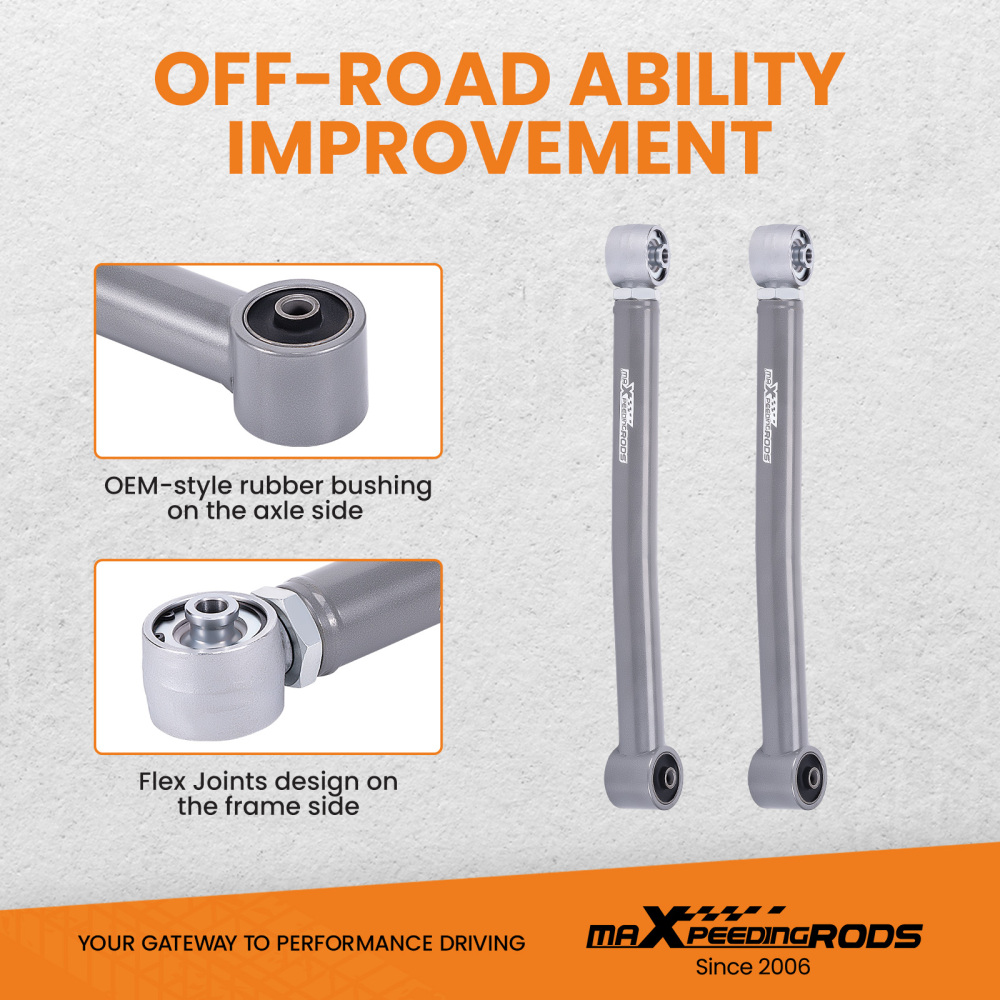 Front Lower Adjustable Control Arms 0-6 Lift For Jeep Wrangler JK 2007-2018 4WD