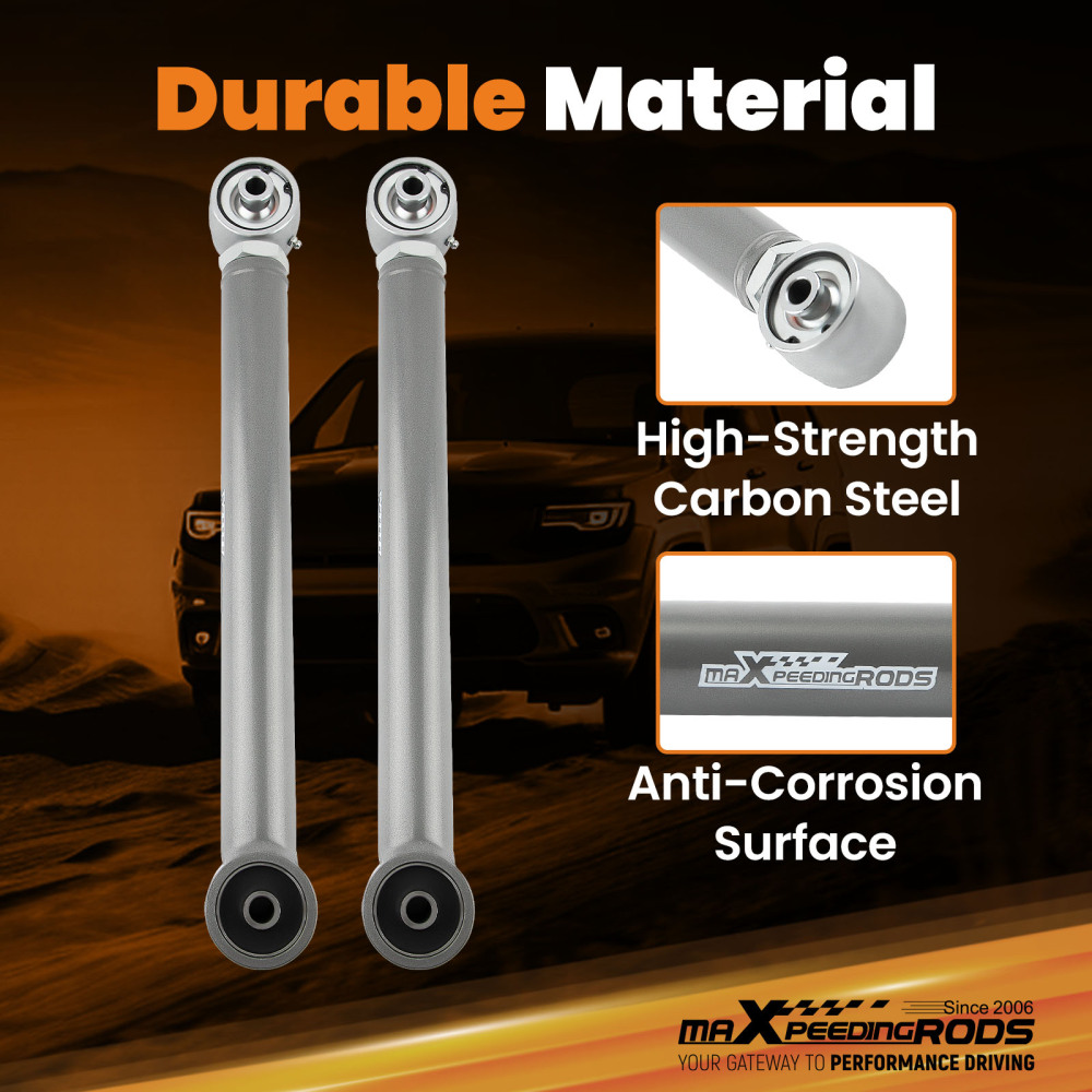 Adjustable Rear Lower Control Arm 0-6 Lift compatible for Jeep Wrangler JK 2007-2018 4WD