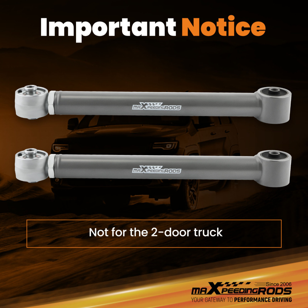 Adjustable Rear Lower Control Arm 0-6 Lift For Jeep Wrangler JK 2007-2018 4WD