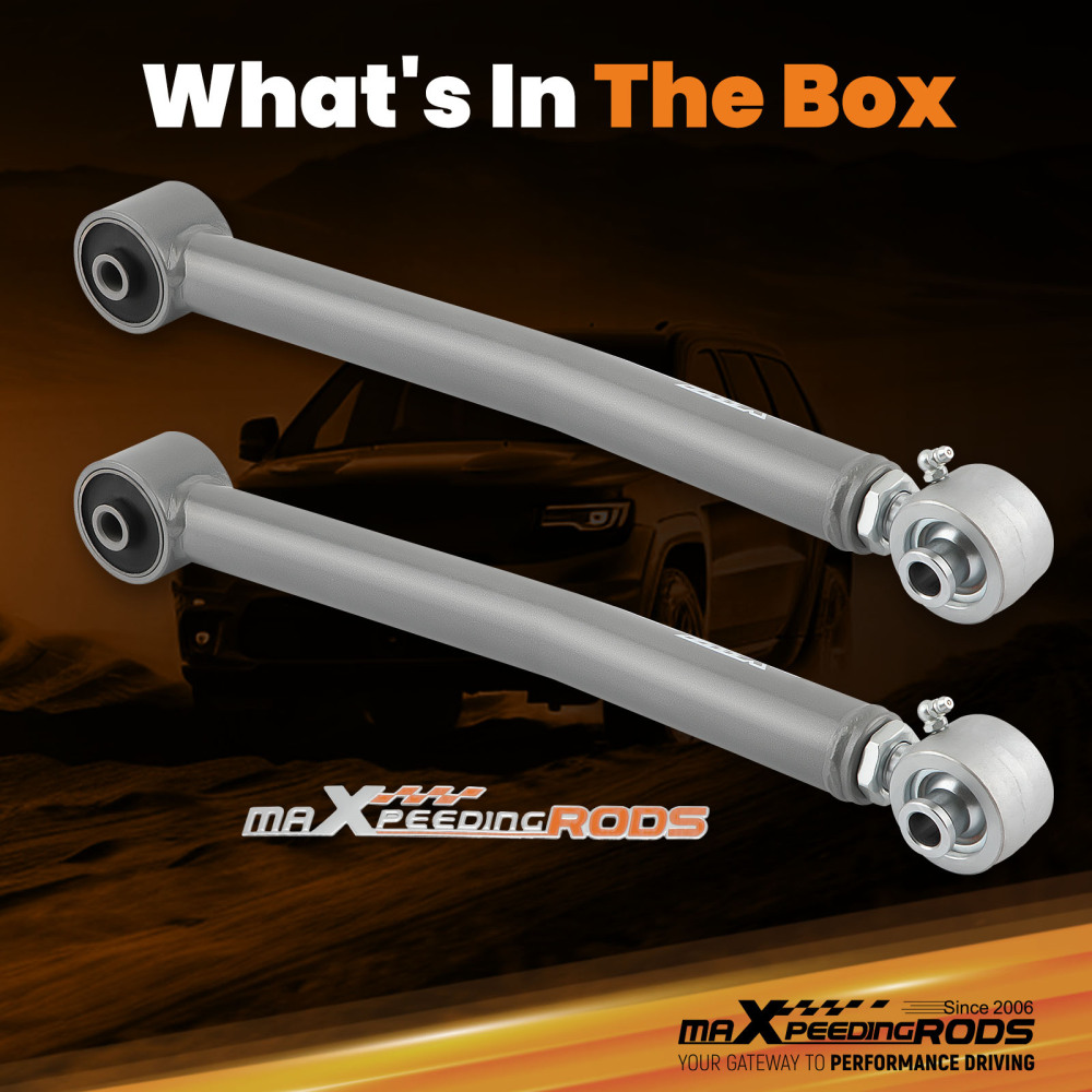 Rear Upper Adjustable Control Arm compatible for Jeep Wrangler JK Unlimited 2007-2018 4WD