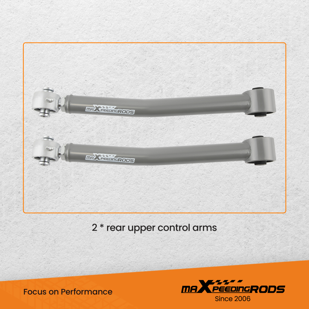 Rear Upper Adjustable Control Arm compatible for Jeep Wrangler JK Unlimited 2007-2018 4WD