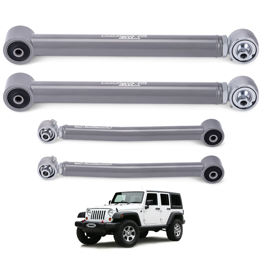 0-6 Lift Rear Upper Lower Adjustable Control Arm compatible for Jeep Wrangler JK 2007-2018
