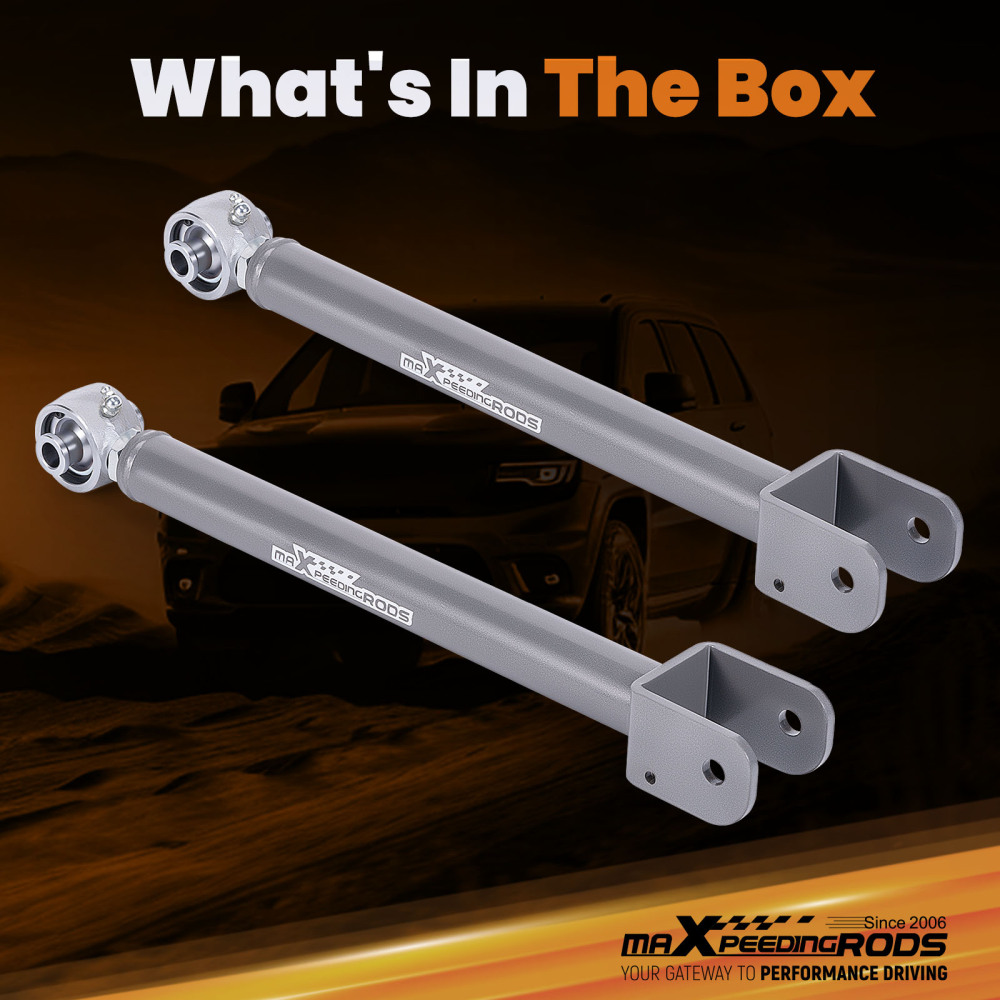 Adjustable Front Upper Control Arm 0-6 Lift compatible for Jeep Wrangler JK Unlimited 2007-2018 4WD