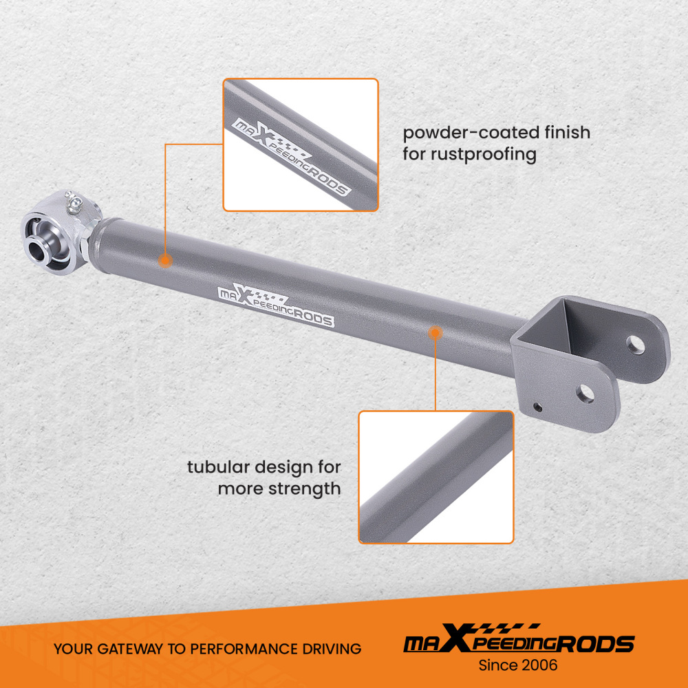 Adjustable Front Upper Control Arm 0-6 Lift compatible for Jeep Wrangler JK Unlimited 2007-2018 4WD