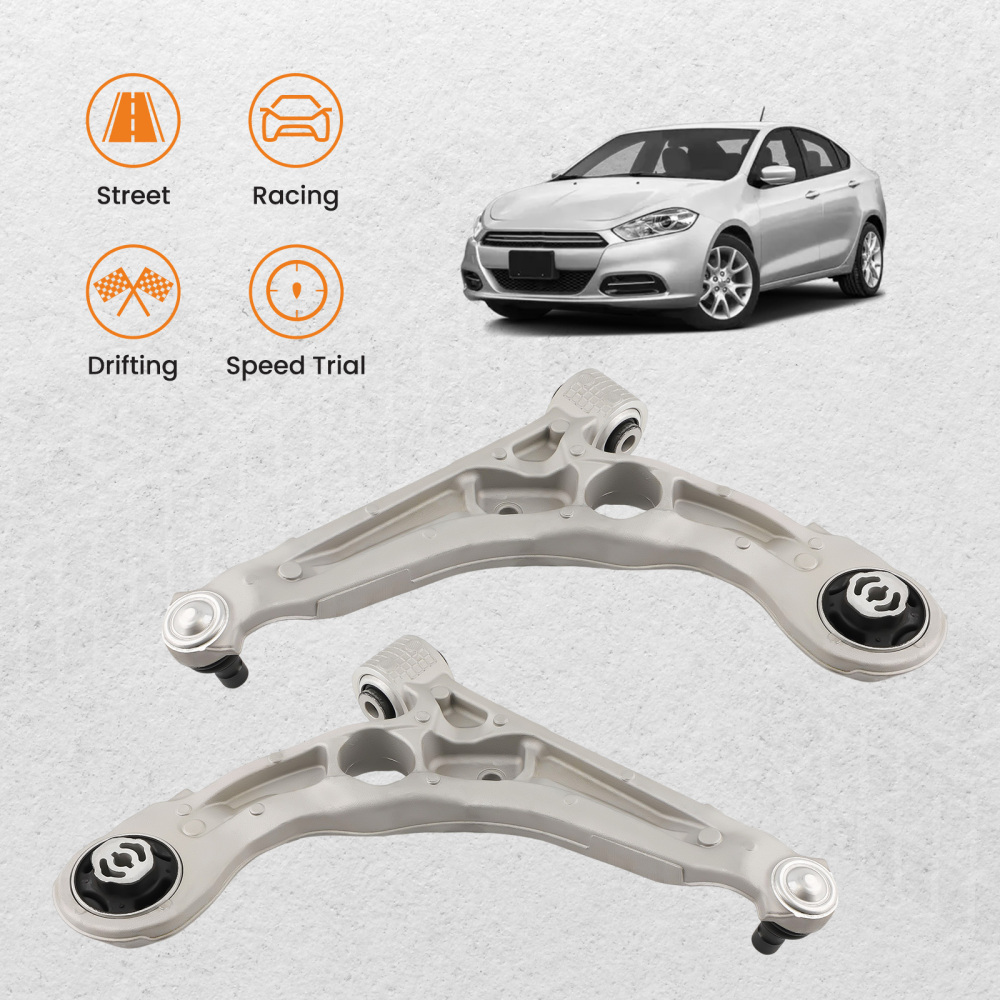 Aluminum Front Lower Control Arm w/ Ball Joint for 13-17 compatible for Dodge Dart compatible for Chrysler 200