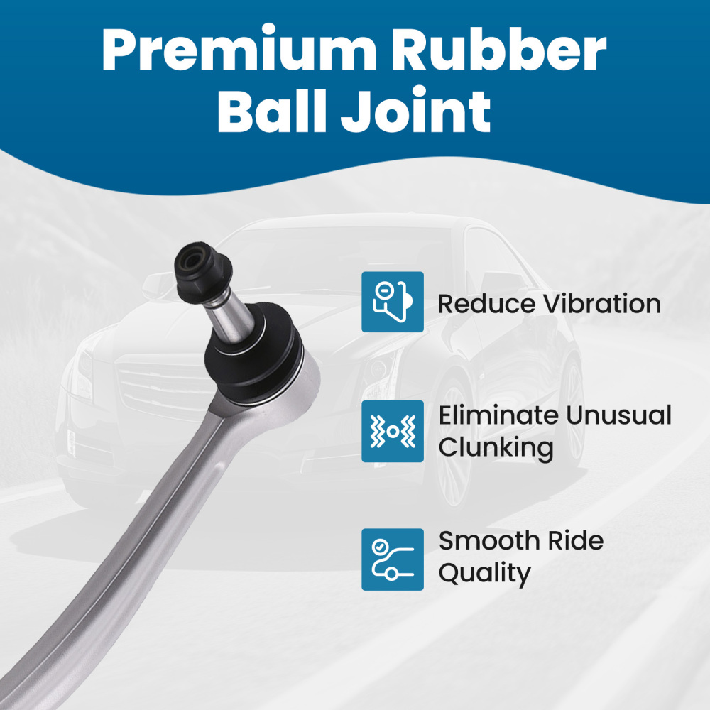 4 Piece Front Lower Control Arms w/ Ball Joint for 2013 2014-2018 compatible for Cadillac ATS