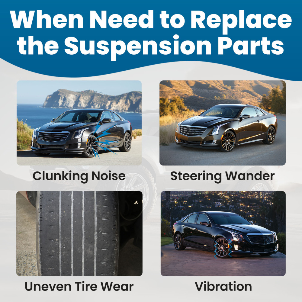 4 Piece Front Lower Control Arms w/ Ball Joint for 2013 2014-2018 compatible for Cadillac ATS