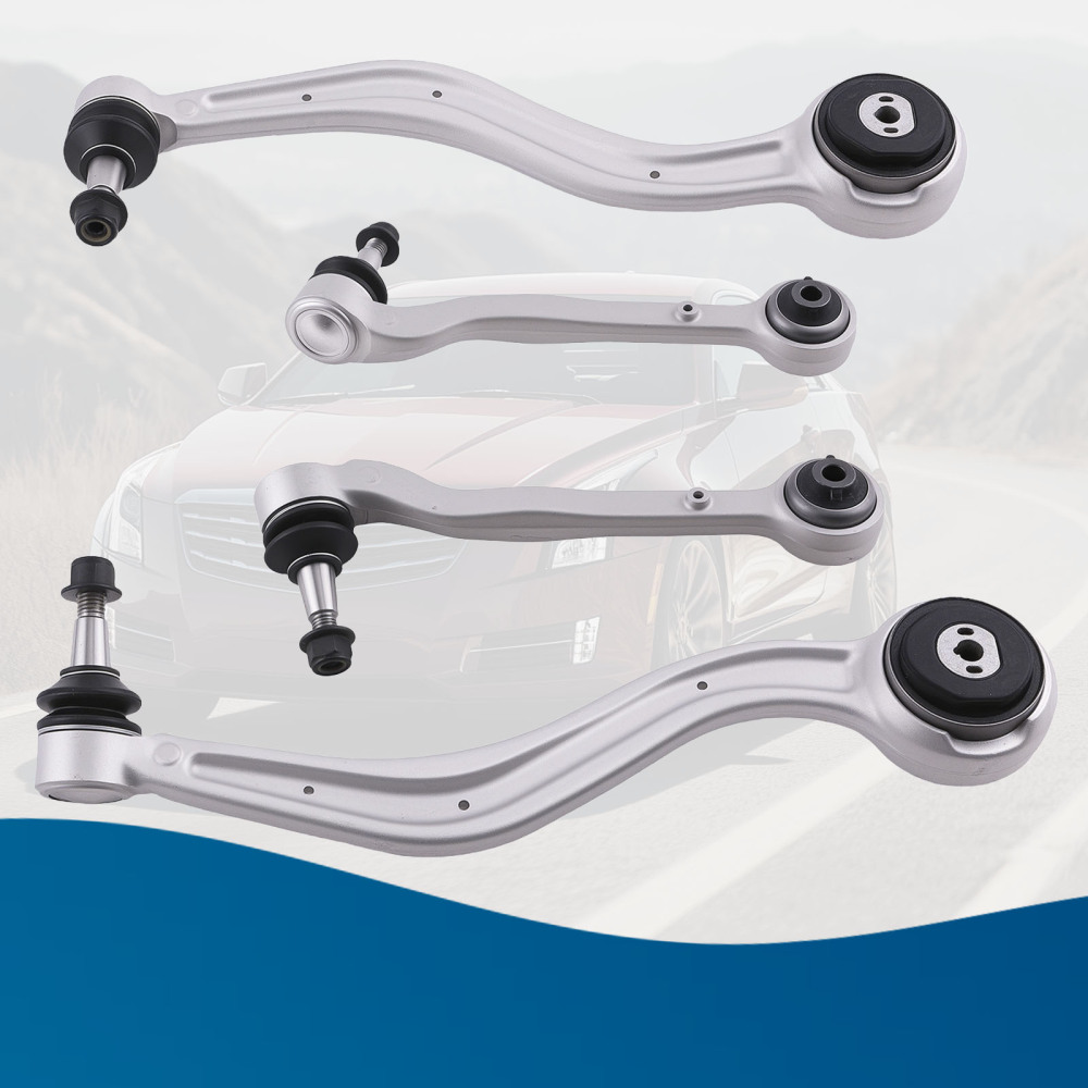 4 Piece Front Lower Control Arms w/ Ball Joint for 2013 2014-2018 compatible for Cadillac ATS