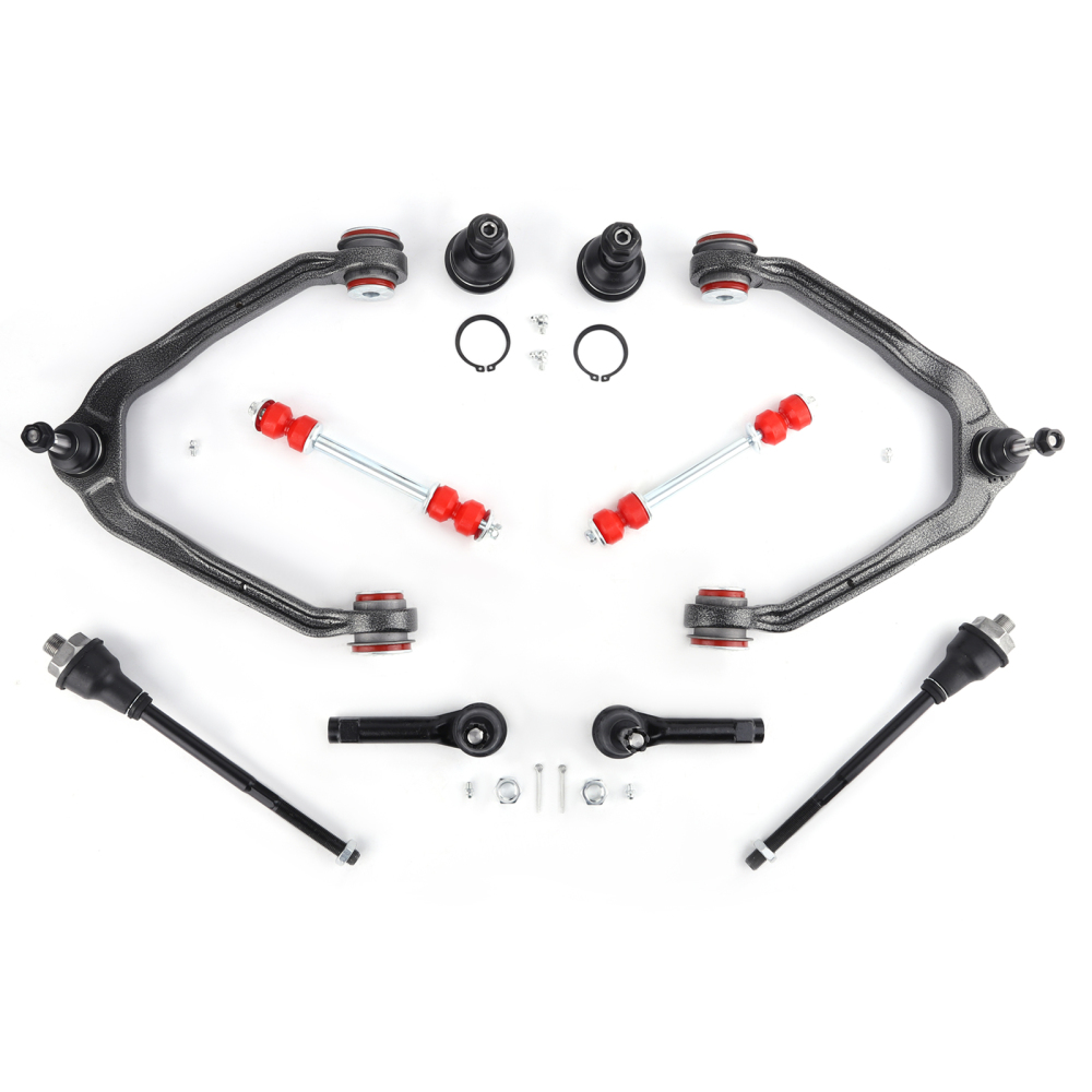 10pcs Suspension kit Upper Control Arm w/PU Bushing For 1999-2007 compatible for Silverado 1500