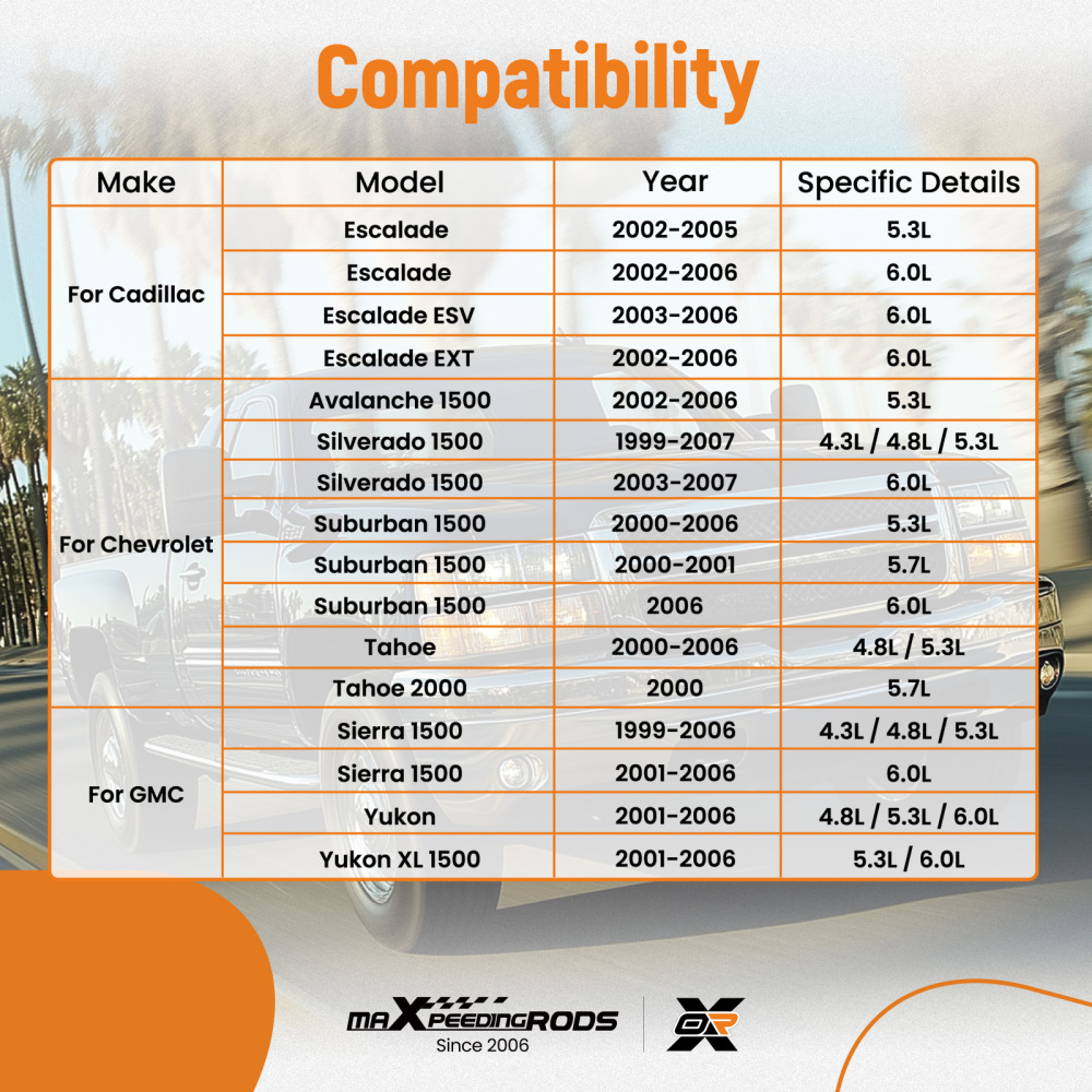 10pcs Suspension kit Upper Control Arm w/PU Bushing For 1999-2007 compatible for Silverado 1500