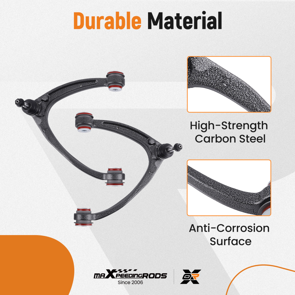 Front Upper Control Arms Kit compatible for Silverado Suburban Sierra Yukon XL 1500 compatible for Tahoe