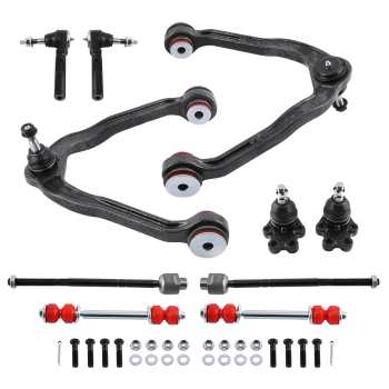 RWD Front Control Arms Tie Rods for 1999-2006 compatible for GMC Sierra Chevy Silverado 1500