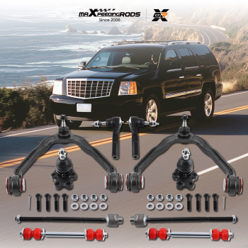 RWD Front Control Arms Tie Rods for 1999-2006 compatible for GMC Sierra Chevy Silverado 1500